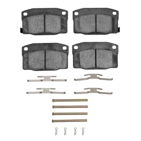 Dynamic Friction Co 3000 Semi-Metallic Brake Pads Hardware Kit, Low Dust, 100% Copper Free, 100% Asbestos-free, Front 1311-0378-02